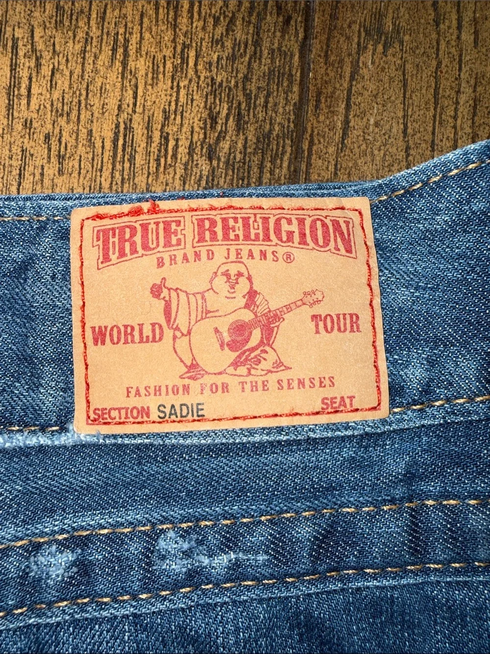 True Religion Sadie Women's Denim Mini Skirt in Medium Blue 2005